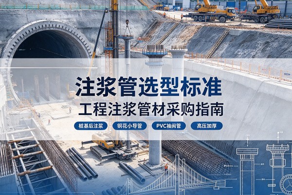 建水注浆管选型标准