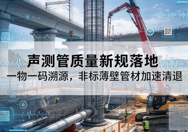 建水声测管质量新规落地，一物一码溯源，非标薄壁管材加速清退