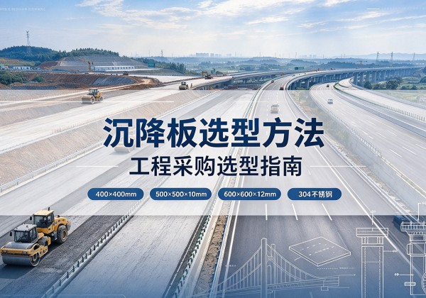 建水沉降板选择方法